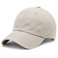 Baseballkappe Einheitsgröße Textil Beige für Alltag mit gebogenem Schirm